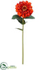 Silk Plants Direct Zinnia Stem - Brick - Pack of 12