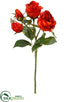 Silk Plants Direct English Rose Spray - Brick - Pack of 12