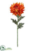 Silk Plants Direct Chrysanthemum Spray - Brick - Pack of 12