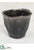 Silk Plants Direct Ceramic Pot - Charcoal - Pack of 12