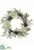 Glittered Hydrangea, Cone , Pine Wreath - White Ice - Pack of 1
