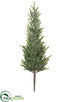 Silk Plants Direct Glittered Pine Tree Stem - Green Ice - Pack of 6