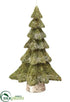 Silk Plants Direct Iced Sisal Tree Ornament - Green Ice - Pack of 2