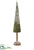 Iced Sisal Cone Topiary - Green Ice - Pack of 4