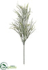 Silk Plants Direct Iced Grass, Cedar Spray - Green Ice - Pack of 12