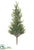 Glittered Pine Tree Stem - Green Ice - Pack of 12