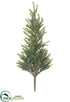 Silk Plants Direct Glittered Pine Tree Stem - Green Ice - Pack of 12