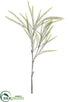 Silk Plants Direct Iced Short Needle Pine Spray - Green Ice - Pack of 12