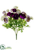 Silk Plants Direct Ranunculus Bush - Violet Orchid - Pack of 12