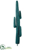 Silk Plants Direct Glittered Saguaro Cactus Pick - Peacock - Pack of 1