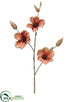 Silk Plants Direct Japanese Magnolia Spray - Terra Cotta - Pack of 12