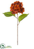 Silk Plants Direct Hydrangea Spray - Terra Cotta - Pack of 12