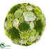 Silk Plants Direct Forest Moss Ball w/ Rocks - Green - Pack of 1