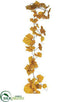 Silk Plants Direct Grape Leaf Garland - Mustard - Pack of 6