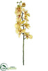 Silk Plants Direct Phalaenopsis Orchid Spray - Mustard - Pack of 6