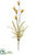 Plastic Wild Seed Pod Spray - Mustard - Pack of 12