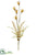 Plastic Wild Seed Pod Spray - Mustard - Pack of 12