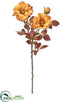Silk Plants Direct Wild Rose Spray - Mustard - Pack of 12