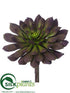 Silk Plants Direct Echeveria Pick - Plum Green - Pack of 12