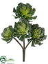 Silk Plants Direct Echeveria Spray - Green - Pack of 12