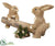 Silk Plants Direct Sisal Bunnies - Beige - Pack of 2