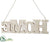 Home Hanging Sign - Beige - Pack of 24