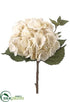 Silk Plants Direct Hydrangea Spray - Beige - Pack of 12