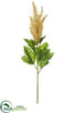 Silk Plants Direct Astilbe Leaf Spray - Beige - Pack of 12