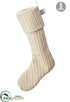 Silk Plants Direct Knit Stocking - Beige - Pack of 6