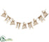 Silk Plants Direct Happy Easter Bunny Garland - Beige - Pack of 4