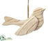 Silk Plants Direct Bird Ornament - Natural Beige - Pack of 6