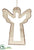 Angel Ornament - Natural Beige - Pack of 12