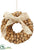 Preserved Pod Wreath Ornament - Natural Beige - Pack of 12