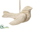 Silk Plants Direct Bird Ornament - Natural Beige - Pack of 6