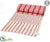 Stripe Linen Table Runner - Red Beige - Pack of 6