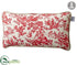 Silk Plants Direct Toile Linen Pillow - Red Beige - Pack of 6