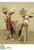 Reindeer With Bells - Red Beige - Pack of 6