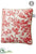 Toile Linen Pillow - Red Beige - Pack of 6