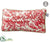 Season's Greetings Toile Pillow - Red Beige - Pack of 6