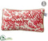 Silk Plants Direct Season's Greetings Toile Pillow - Red Beige - Pack of 6