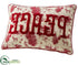 Silk Plants Direct Peace Toile Pillow - Red Beige - Pack of 6
