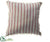 Stripe Pattern Pillow With Bells - Red Beige - Pack of 6