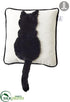 Silk Plants Direct Cat Pillow - Black Beige - Pack of 6