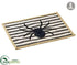 Silk Plants Direct Spider Placemat - Black Beige - Pack of 6