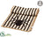 Spider, Bat Table Runner - Black Beige - Pack of 6