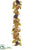 Pumpkin, Berry, Pine Cone Mantel Garland - Tan Beige - Pack of 2