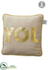 Silk Plants Direct Joy Linen Pillow - Gold Beige - Pack of 6