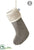 Fur, Knit Stocking Taupe - Topez Beige - Pack of 2