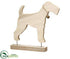 Silk Plants Direct Fox Terrier Table Top - Brown Beige - Pack of 4