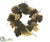 Fig Leaf Wreath - Brown Beige - Pack of 4